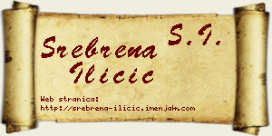 Srebrena Iličić vizit kartica